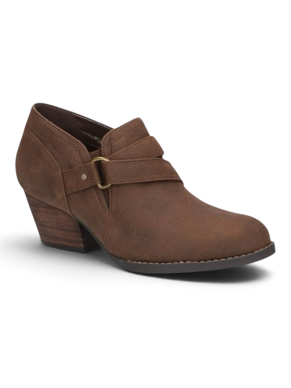BELLA VITA Odette Faux Suede Ankle Booties in Brown Size 11